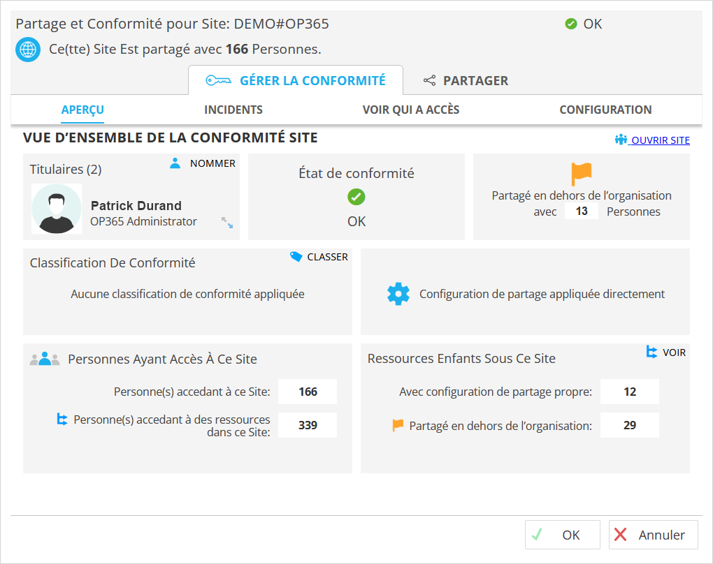 OP365 pour gérer la conformité de vos droits d’accès Microsoft 365